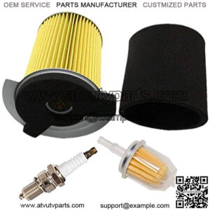 Air Filter Pre-Filter with Spark Plug Fuel Filter Tune Up kit Replacement forYamaha G1 2 Cycle 1978-1989 Gas Golf Cart and G14 4 Cycle 1995-1996 Gas Golf Cart Replace J10-14417-00 JF7-14450-01