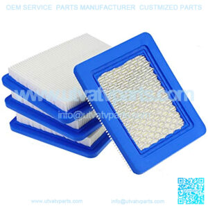 4 Pack 491588S Air Filter Replace for 491588 4915885 Flat OEM Air Cleaner Cartridge, Lawn Mower Air Filter