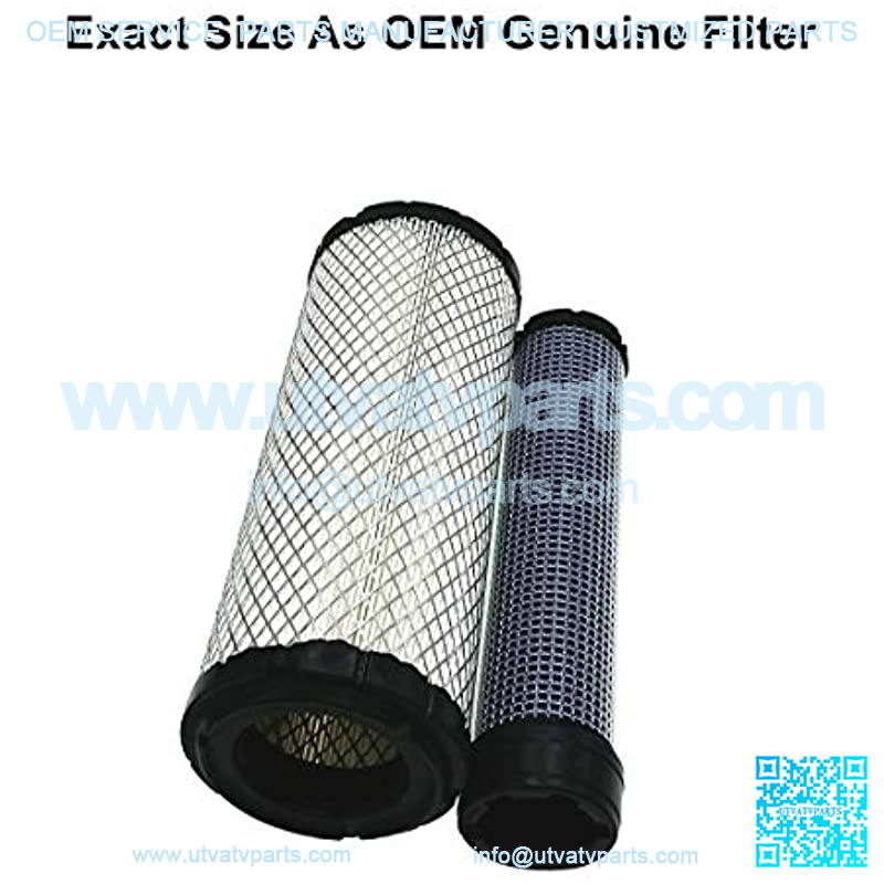 25 083 01 Outer Air Filter Replace 25 083 01-S 2508301 Kawasaki 11013-7020 11013-7044 OEM Air Cleaner Cartridge with 25 083 04 2508304 11013-7019 11013-7045 Inner Filter - Image 2