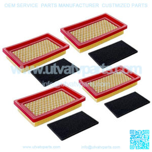 4 Pack 951-10298 Air Filter + Pre Cleaner for MTD Cub Cadet SC100 951-14632 14 083 01-S Push Lawn Mower and More