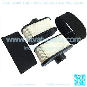 2Pack 11013-0752 11013-0726 Air Filter, for Kawasaki FR651V FR730V FR691V Engine Air Cleaner, Lawn Mower Air Filter, Plus 11013-7046 Pre Filter