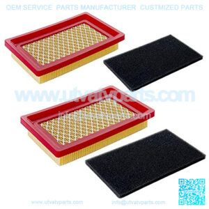 2 Pack 951-10298 Air Filter + Pre Cleaner for MTD Cub Cadet SC100 951-14632, 14 083 01-S, 5-5/8 ?? 3-1/2 inch Push Lawn Mower Air Filter