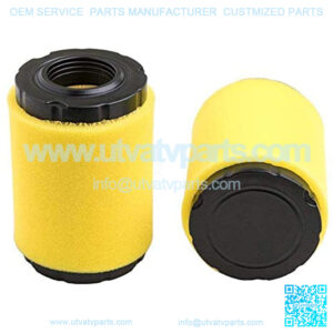 2Pack 591334 Air Filter, Compatible with 796031 594201 OEM Air Cleaner Cartridge, Lawn Mower Air Filter, Plus Foam Pre Filter