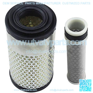 Air Filter Outer & Inner for Kubota 6C060-99410 6A100-82630 6A100-82632 6C060-99410 6C06099410 6A10082630 6A10082632 AF25745 PA4632 Kubota 32721-58242 32721-58240 PA4633 Lawn Mower