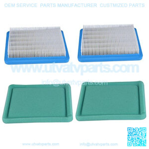 Pack-of-2 491588S Air Filter for 491588 4915885 399959 Flat Air Cleaner Cartridge 3.5 to 6 HP Engine Lawn Mower w 271933 491435 493537 Pre Filter