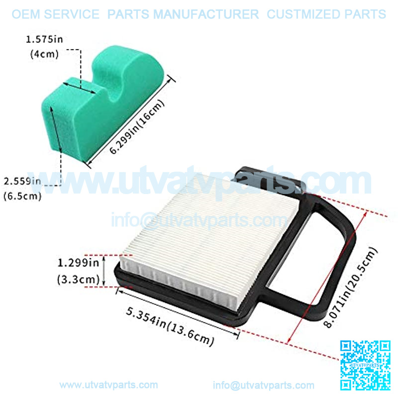 20 083 02 Air Filter & 20 083 03-S Pre Filter for SV470-610 KH 20 883 02 S1 20 883 06 S1 20-083-06-S 20-083-03S 20 789 01-S Craftsman 24642 Toro 98018 - Image 2