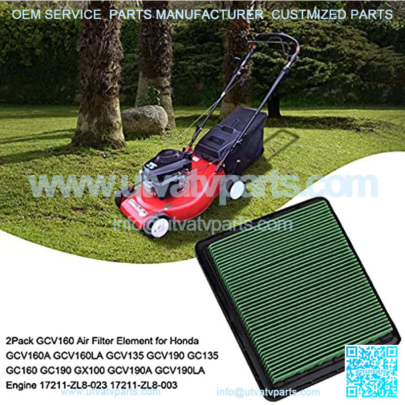 2Pack GCV160 Air Filter Element for Honda GCV160A GCV160LA GCV135 GCV190 GC135 GC160 GC190 GX100 GCV190A GCV190LA Engine 17211-ZL8-023 17211-ZL8-003 - Image 2
