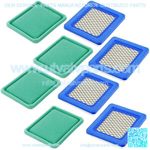 491588S Air Filter + Pre Filter for 399959 491588 493537 625e 675ex 725ex, Craftsman 33644, Toro 20332, Push Lawn Mower Tractor Air Cleaner (Pack of 4)