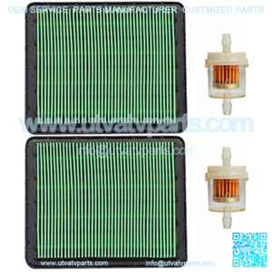 2 Pack GCV160 Air Filter, Durable GC160 Air Cleaner with Fuel Filter, Professional 17211-ZL8-023 Air Filter for Honda GCV190 GC190 GCV135 GC135 GX100 Engine Lawn Mower