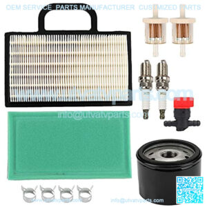 698754 273638 Air Filter with Oil Fuel Filter for BS 499486S 695667 273638S Intek Extended Life Series V-Twin 18-26 HP Lawn Mower Tractor