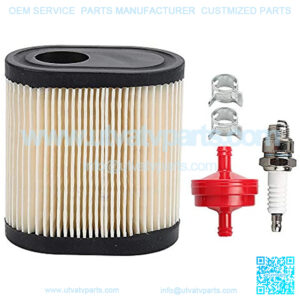 36905 Air Filter Spark Plug Fit 740083A Air Filter AH600 AV600 LEV100 LEV115 LEV120 LV195EA OVRM65 OVRM105 OVRM65 OVRM120 TVS115 TVS120 Craftsman Toro Lawn Mower