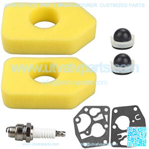 698369 Air Filter + 694394 Primer Bulb for BS 550 weedeater mower 4216 5088 5099 5086K 5088H 3.5-4.5 HP Classic Sprint Quattro Engine Replace for MTD 490-200-0011