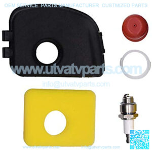 KB-660 Lawn Mower Air Filter Cover and air Filter and Primer for MTD Troybilt AYP BS 093J02, with Spark Plug