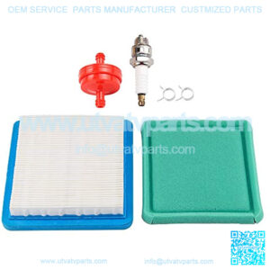 491588S Air Filter 491588 399959 for 625e 675ex 725ex Troy-Bilt TB110 TB230 TB130 TB210 3.5-6.75 Gross HP Push Mower w Pre Filter Fuel Filter Spark Plug
