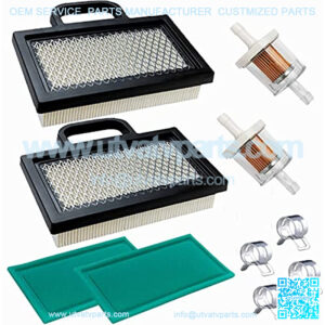 2 Pack MIU11286 GY20575 Air Filter with Fuel Filter, Compatible with L111 L118 L120 LA120 LA130 LA135 LA140 LA145 D130 D140 18-26 HP Intek V-Twin Lawn Mower Tractor
