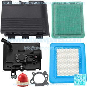 795259 Air Cleaner Primer Base with 692298 Cover 491588S Air Filter Compatible with BS MTD Troy Bilt Lawn Mower