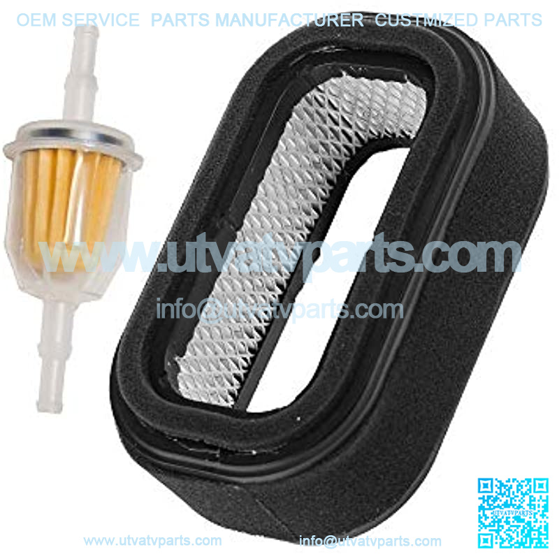 2pcs Air Filter Combo with Fuel Filter Compatible with 425 455 1800 2353 2500 A B E 2653 Compatible with M117254 MIU11376 Compatible with Kawasaki 11013-2204 11013-2139