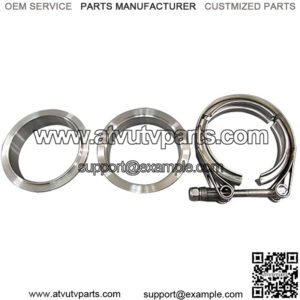 2.25" Self Aligning V-Band Vband Clamp Flange Kit Stainless