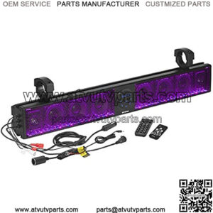 BRT36RGB ATV UTV Sound Bar System - 36 Inches Wide, IPX5 Rated Weatherproof, Bluetooth Audio, Amplified, 4 inch Speakers, 1 Inch Tweeters, USB Port, RGB Multicolor Illumination