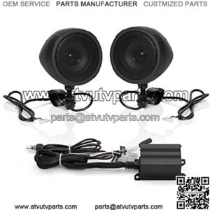 MCBK420B Motorcycle Bluetooth Speaker System - Class D Compact Amplifier, 3 Inch Weatherproof Speakers, Volume Control, Great for Use with ATVs/Motorcycles, 12 Volt Vehicles