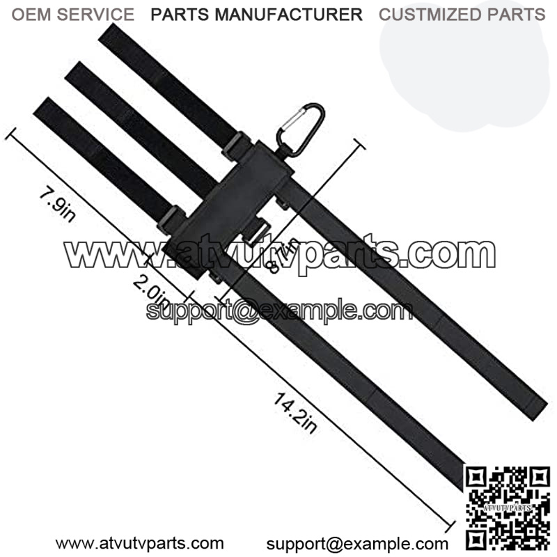 2 Packs Portable Bike Bluetooth Speaker Mount,Universal Outdoor Adjustable Strap, Accessories for Waterbottle Holder,UTV Golf Cart,Boat,Bar Rail(14.2Inches,Water Proof Non-Slip Multifunction - Image 3