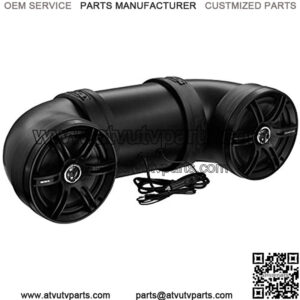 BTB8 ATV UTV Weatherproof Sound System - 8 Inch Speakers, 1 Inch Tweeters, Amplified, Bluetooth, Aux-In, Easy Installation for 12 Volt Vehicles