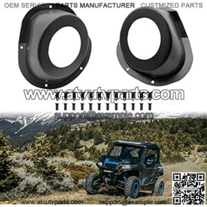 UTV Under Dash Kick Pod Brackets, 6.5" Speaker Mount Front Kick Panels for Polaris General 1000 EPS Accessories (2PCS)