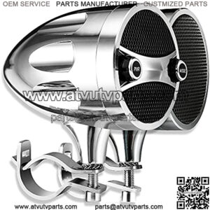 Motorcycle Speakers Bluetooth Waterproof Radio, 3 Inch Metal Mp3 Player, Great for ATV, Scooter Bike,12 Volt Vehicle, Audio System, S7CH,21% coupon applied at checkout,with coupon