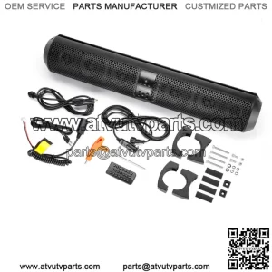 KEMIMOTO 28 In UTV Soundbar Bluetooth 2X Tweeter 4X Subwoofer Sound Bar Wireless