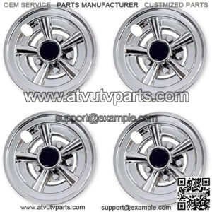 Golf Cart Wheel Covers Hub Caps for Most Golf Carts 8 inch(Set of 4)