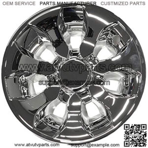 (Set of Four) 8 inch Drifter Golf Car Wheel Covers (Chrome)