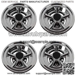 Golf Cart 8" Wheel Covers Hub Caps, Set of 4PCS Fits on Yamaha Club CAR EZ-GO Golf Cart and Most Brand Golf carts