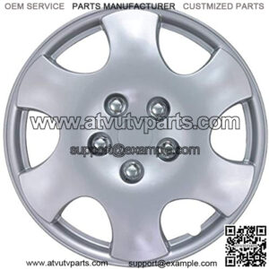 KT-1015-15S/L, Toyota Corolla, 15" Silver Replica Wheel Cover, (Set of 4)
