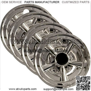 Golf Cart 8" Wheel Covers Hub Caps, Set of 4 - Blemished