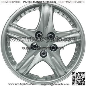 Hubcaps Wheel Covers 4 Set Silver-Lacquer (12-inch)