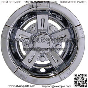 8" Vegas Chrome Golf Cart Wheel Covers/Hub Caps - (Set of 4)