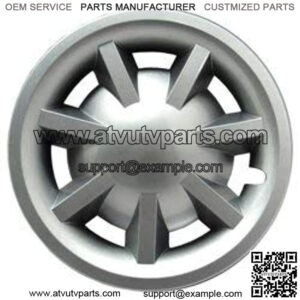 Replacement For Ezgo/Cushman/Textron 8 Inches Metallic Silver Hubcap For Electric Txt Freedom 2015 Golf Cart