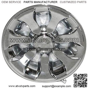 8" Chrome Driver Golf Cart Hub Caps - Each