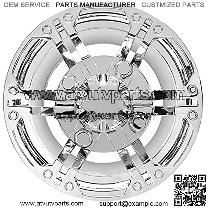 Golf Cart 8" Wheel Cover Set of 4 Daytona Chrome - Image 2