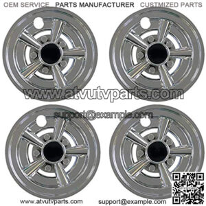 NEW 8" Golf Cart Hub Cap Wheel Cover Chrome Hubcaps