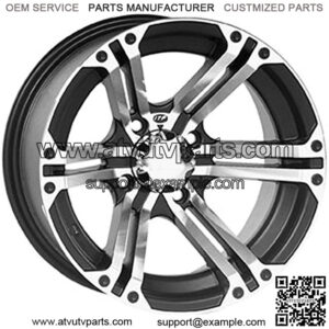 Golf Cart Wheel - 12x7 - 2+5 Offset - 4/4 - Machined , Bolt Pattern: 4/4, Rim Offset: 2+5, Wheel Rim Size: 12x7, Color: Machined, Position: Front/Rear 1228367404B