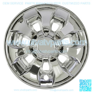8" DRIVER CHROME GOLF CART WHEEL COVER/HUB CAP