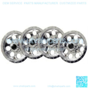 10" Classic Chrome Wheel Covers, Set of 4