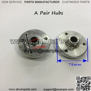 strong material front lightened aluminum racing wheel hubs go kart drift trike