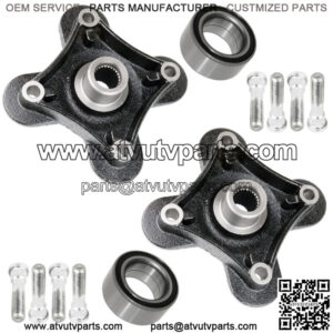 2 Front Rear Wheel Hub Kit for Polaris RZR XP Turbo / RZR XP 4 Turbo 2016 2017