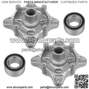 2 Rear Wheel Axle Hub W/ Bearing for Polaris Ranger XP 700 2006 2007 2008