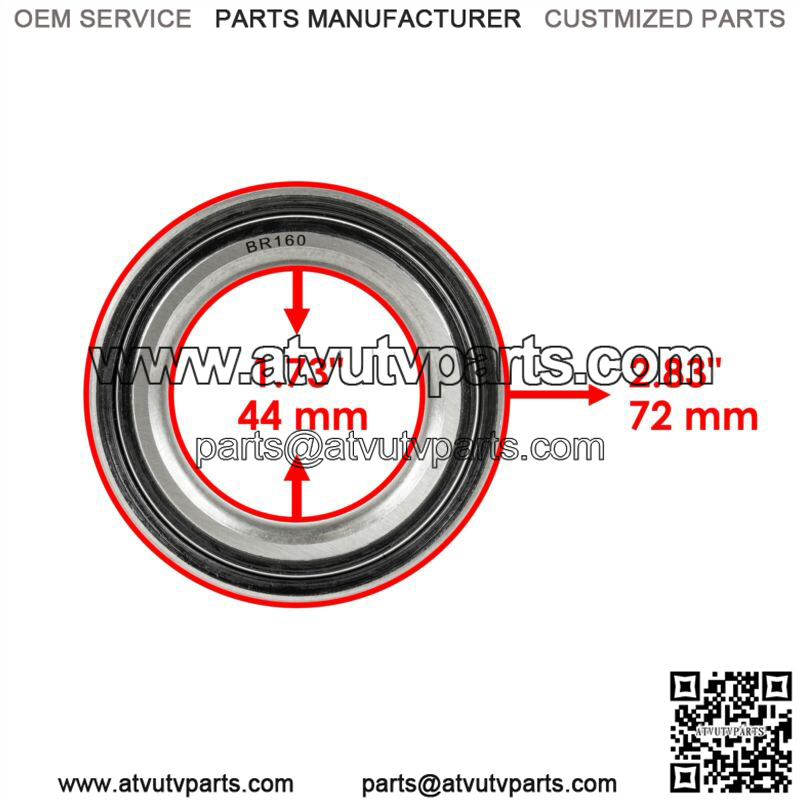 Front or Rear Wheel Hub for Polaris RZR XP Turbo/RZR XP 4 Turbo 18-21 w/ Bearing - Image 4
