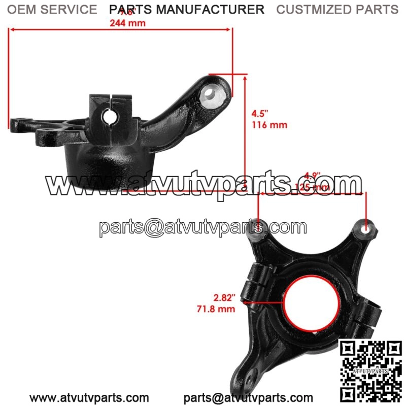 Front Left Carrier Hub w/Ball Bearing for Polaris Ranger Crew XP 1000 2017-2018 (For: Polaris) - Image 2