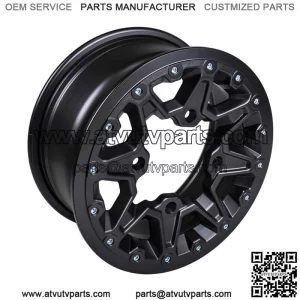 Can-Am 705401678 OEM Black 12" Front Rim 2016 - 2017 Maverick 1000 Max (For: Can-Am Maverick X3 Max R)