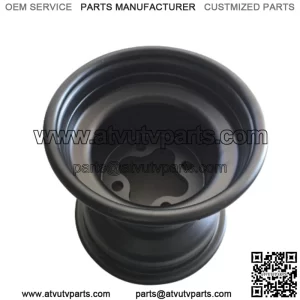 9" Rear Wheel 4x110 Hole Size Model: 110B(Black Powder Coat)